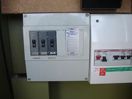 Simple inslab heating switchboard.